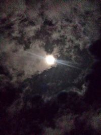 Low angle view of sky at night