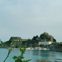 View of a building with city in background