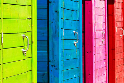 Full frame shot of blue door