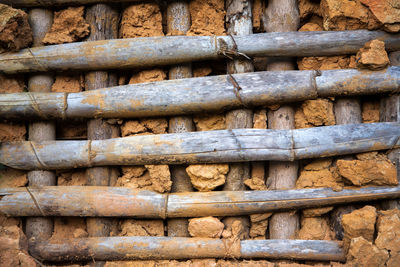 Full frame shot of stone wall