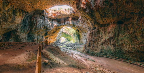 Rock formations in cave