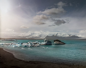 Scenic view of sea against sky