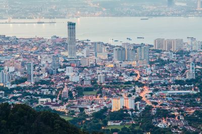 Aerial view of city