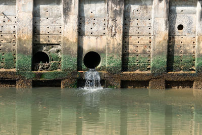 Old bridge over river