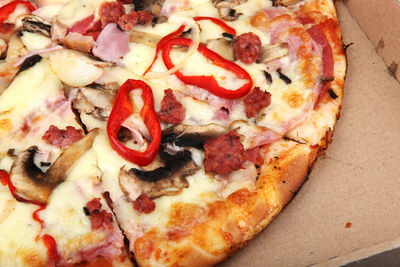 Close-up of pizza