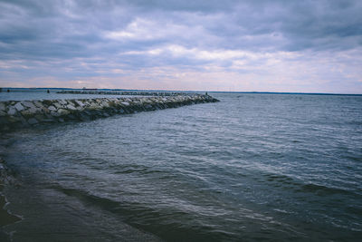 Scenic view of sea against sky