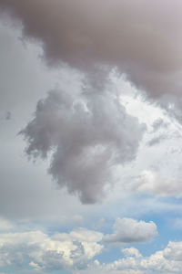 Low angle view of clouds in sky