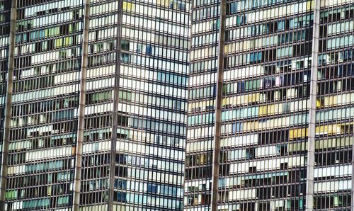 Full frame shot of modern office building