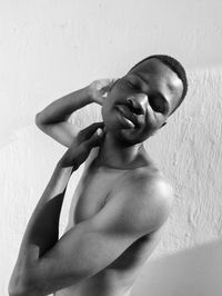 black and white