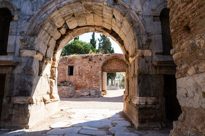 View of old ruin building