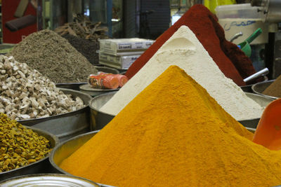 Close-up of food for sale at market stall