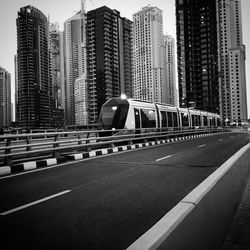 City street with buildings in background