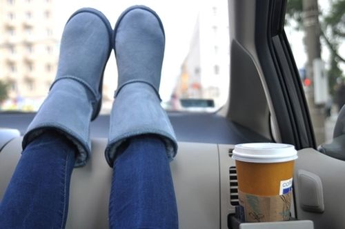 person, low section, shoe, focus on foreground, lifestyles, men, vehicle interior, personal perspective, sitting, close-up, part of, car, jeans, mode of transport, transportation, leisure activity, indoors