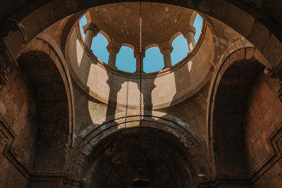 Low angle view of historical building