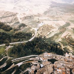 High angle view of landscape