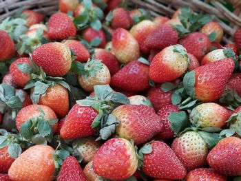 Full frame shot of strawberries