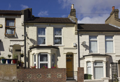 Traditional english terraced houses