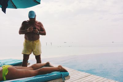 Scenic view of sea against sky