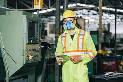 Man working at construction site