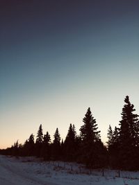 Snow covered field against sky during winter