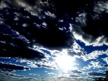 Low angle view of clouds in sky