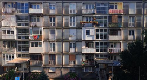 Residential building in city