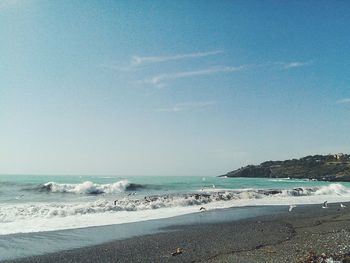 Scenic view of sea against sky