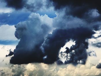 Low angle view of clouds in sky