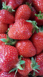 Full frame shot of strawberries