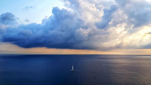 Scenic view of sea against sky