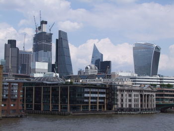 Skyscrapers, city of london financial district, uk