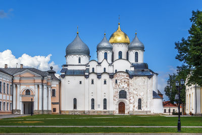 Church against blue sky