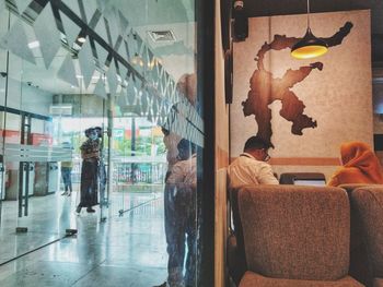 People sitting in bus