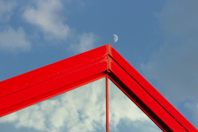 Low angle view of bridge against sky