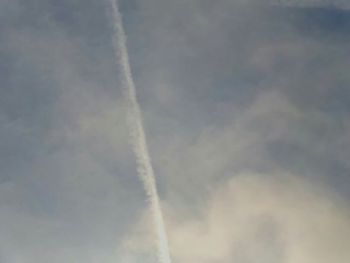 Low angle view of cloudy sky