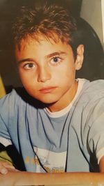 Close-up portrait of boy