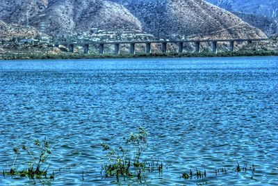 Scenic view of lake