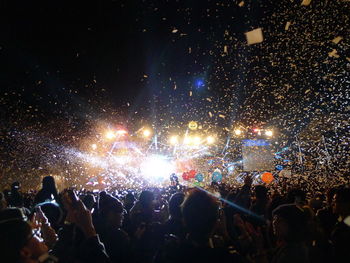 Crowd at music concert