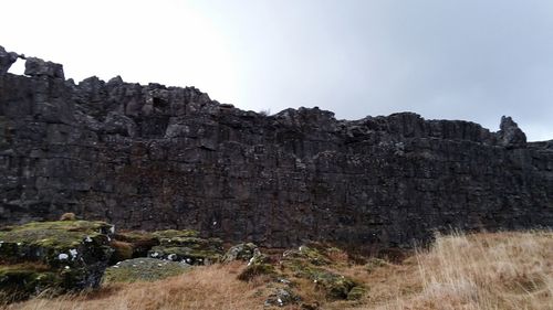 Scenic view of rock formation