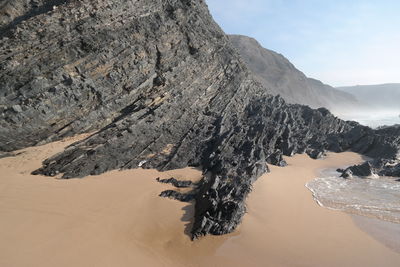 Aerial view of desert