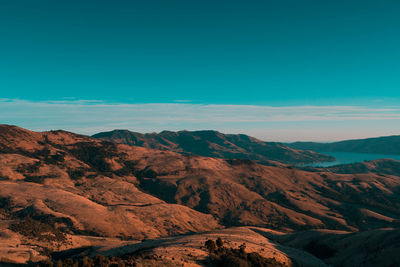 Scenic view of dramatic landscape against sky