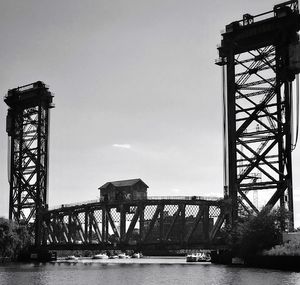 View of suspension bridge