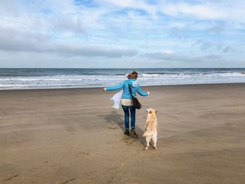 Dog on beach