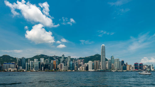 Buildings in city against sky