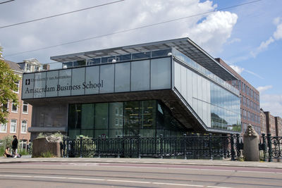 Low angle view of building against sky