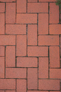 Full frame shot of paved footpath