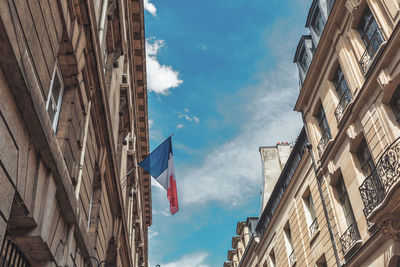 Low angle view of buildings against sky