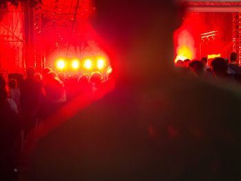 Crowd at night