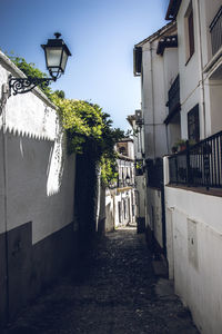 Street amidst buildings against sky