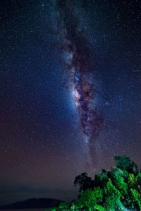 Low angle view of starry sky